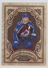 2023-24 O-Pee-Chee Wood Variants Nathan MacKinnon #W-NM card