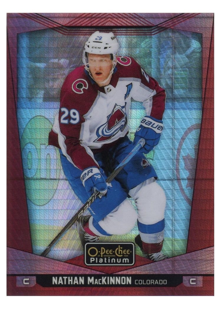 2024-25 O-Pee-Chee Platinum Base Set Nathan MacKinnon #90 card