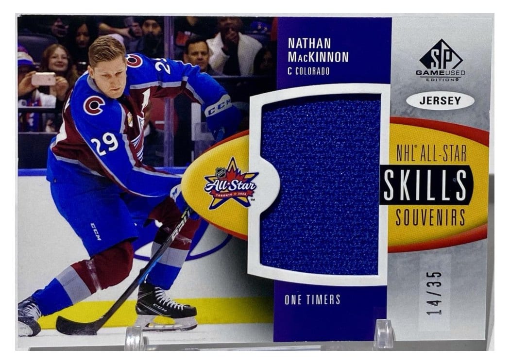 2024-25 SP Game Used 2024 All-Star Skills Souvenirs Jersey Relics Nathan MacKinnon #SV-NM card