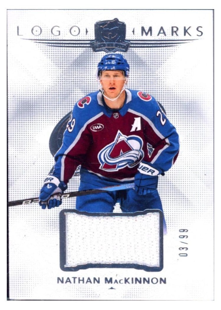 2024-25 Upper Deck The Cup Logomarks Nathan MacKinnon #LM-NM card