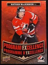 2025-26 Tim Hortons Team Canada Olympic Hockey Program of Excellence Nathan MacKinnon #POE-1 card