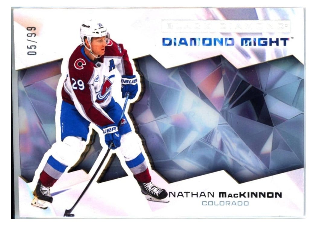 2025-26 Upper Deck Black Diamond Diamond Might Nathan MacKinnon #DM-NM card
