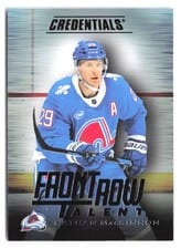 2025-26 Upper Deck Credentials Front Row Talent Nathan MacKinnon #FRT-4 card