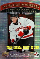 2025 Upper Deck Tim Hortons Team Canada Maple Leaf Immortals Nathan MacKinnon #ML-2 card