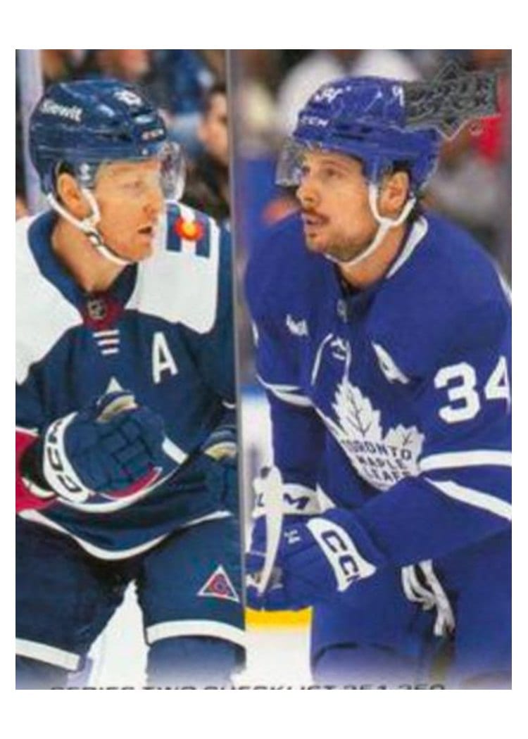 2024-25 Upper Deck Base Set Nathan MacKinnon / Auston Matthews #449 card