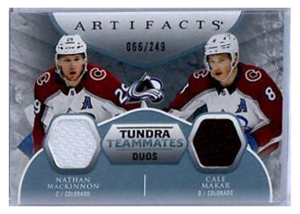 2023-24 Upper Deck Artifacts Tundra Teammates Duos Nathan MacKinnon/Cale Makar #T2-COL