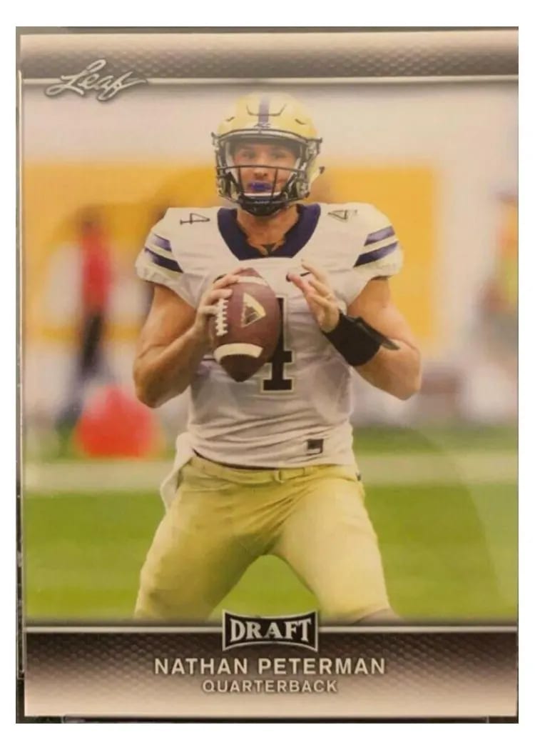 2017 Leaf Draft Nathan Peterman #53 card