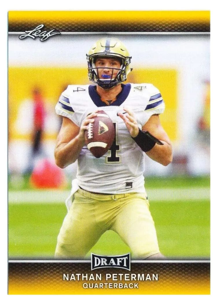2017 Leaf Draft Nathan Peterman #53 card