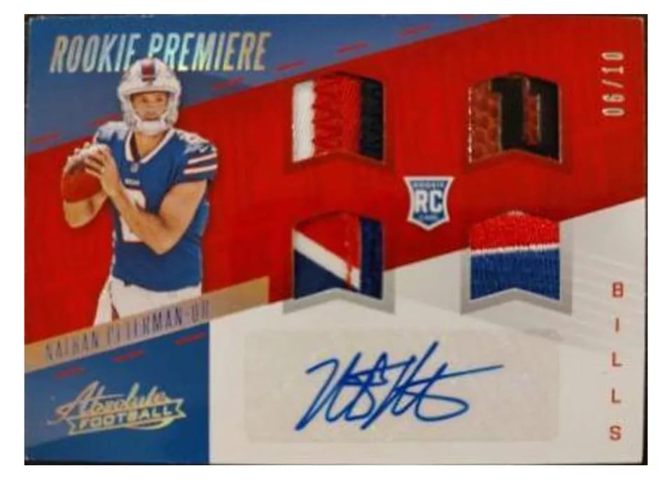 2017 Panini Absolute Nathan Peterman #262 card