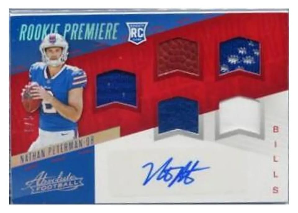 2017 Panini Absolute Nathan Peterman #292 card