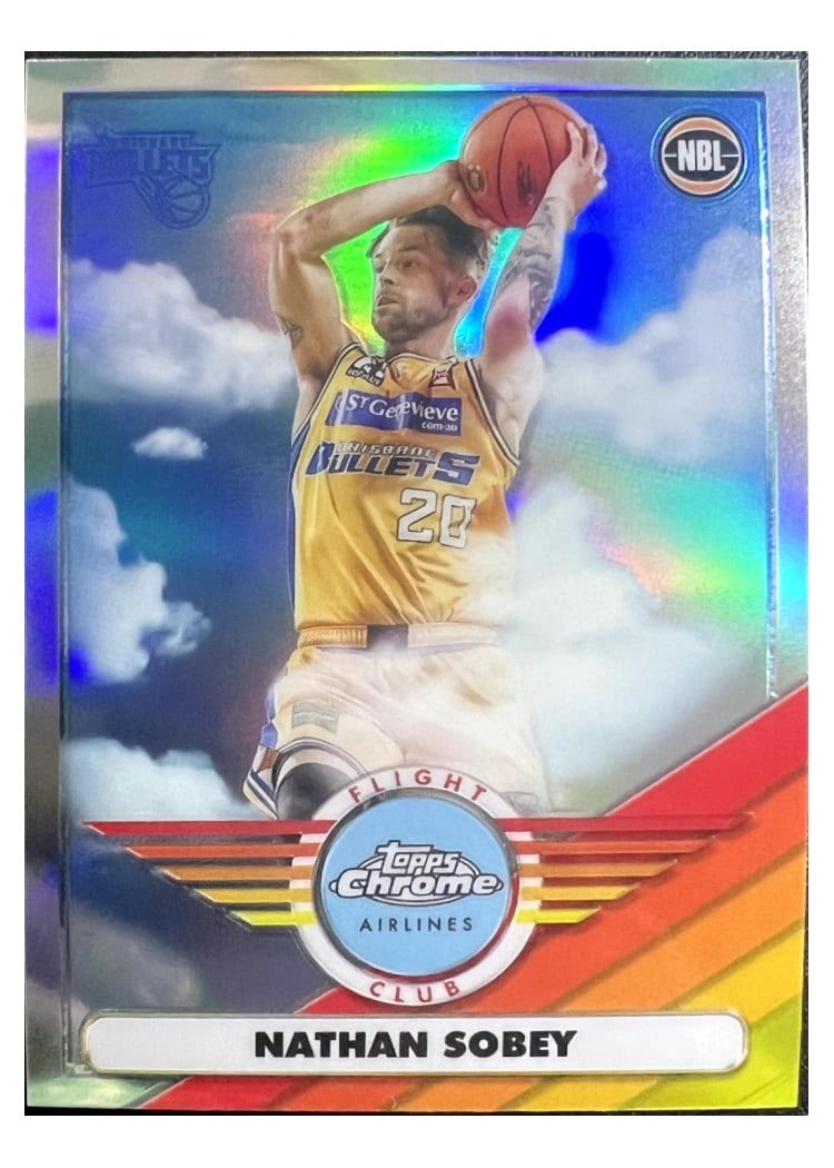 2022-23 Topps Chrome NBL Flight Club Nathan Sobey #FC-3 card