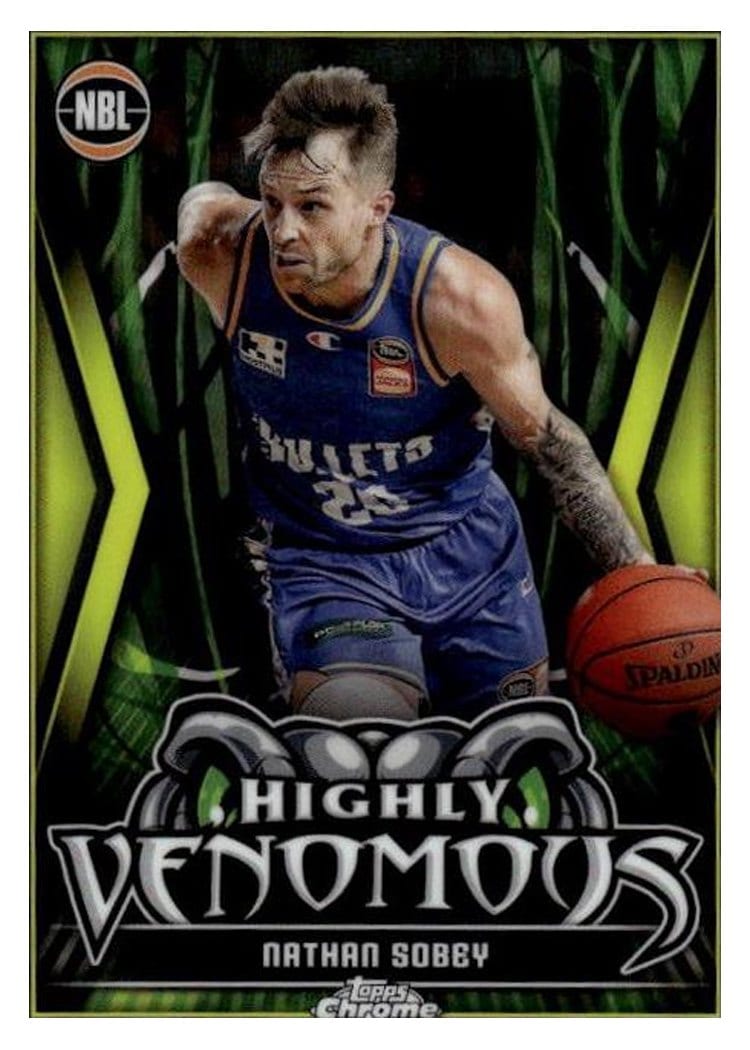 2023-24 Topps Chrome NBL Highly Venomous Nathan Sobey #HV-4 card