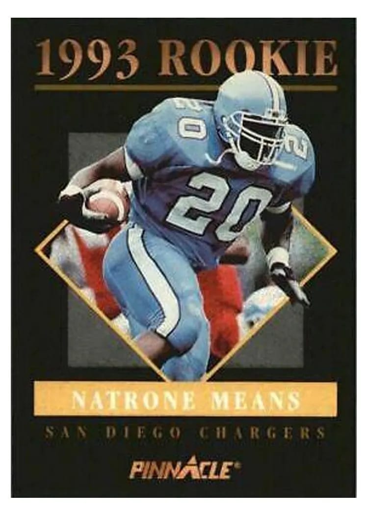 1993 Pinnacle Rookies Natrone Means #23 card