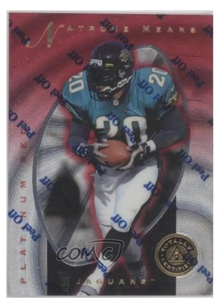 1997 Pinnacle Totally Certified Natrone Means #37 card