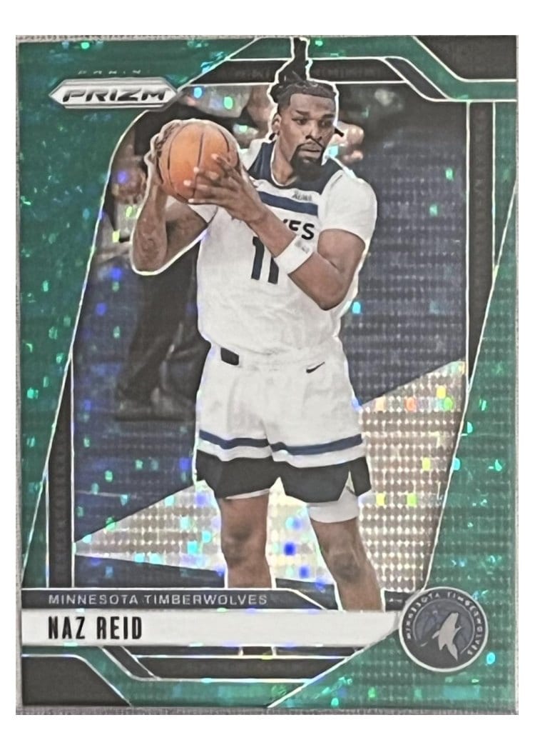 2024-25 Panini Prizm Base Set Naz Reid Green Pulsar #176 card