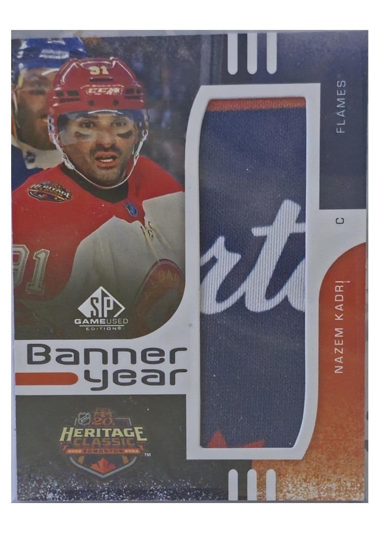 2024-25 SP Game Used 2023 Heritage Classic Banner Year Relics Nazem Kadri #BYHC-NK card