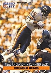 1991 Pro Set Base Set Neal Anderson #451 card
