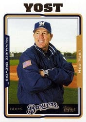 2005 Topps Base Set Ned Yost #282 card