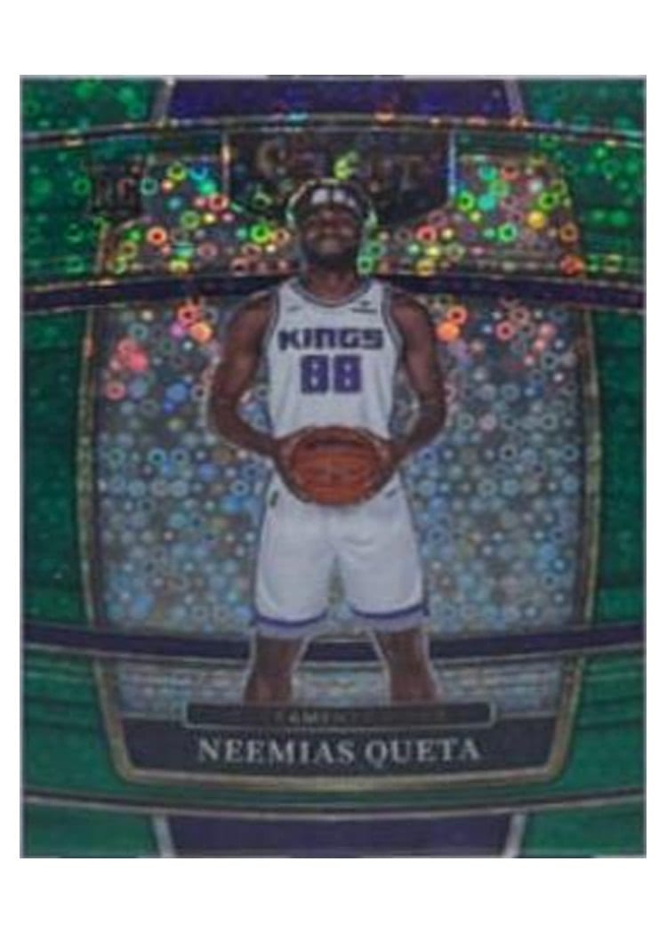 2021-22 Panini Select Base Set Neemias Queta Green Disco Prizm #72 card