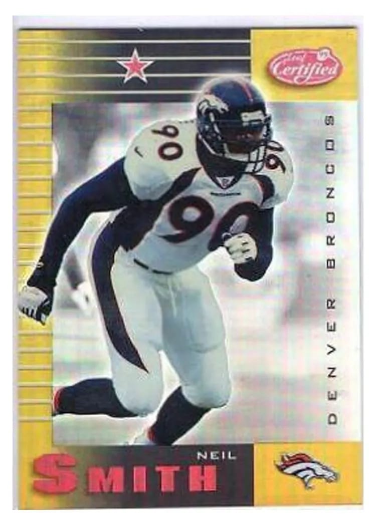 1999 Leaf Certified Neil Smith Mirror Gold #31 card