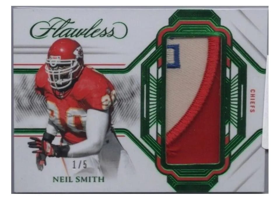 2023 Panini Flawless Patch Neil Smith #15 card