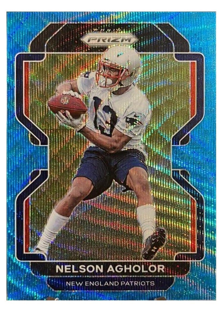 2021 Panini Prizm Base Set Nelson Agholor Blue Wave Prizm #94 card