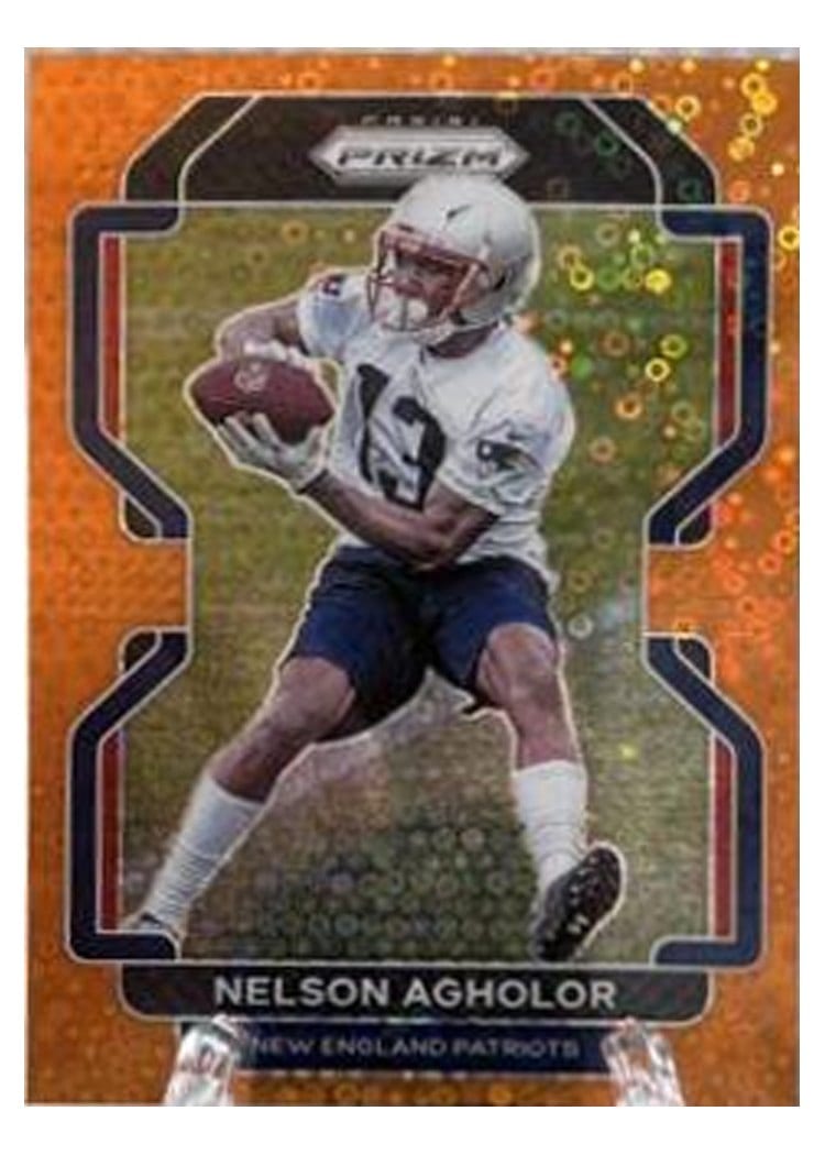 2021 Panini Prizm Base Set Nelson Agholor Orange Disco Prizm #94 card