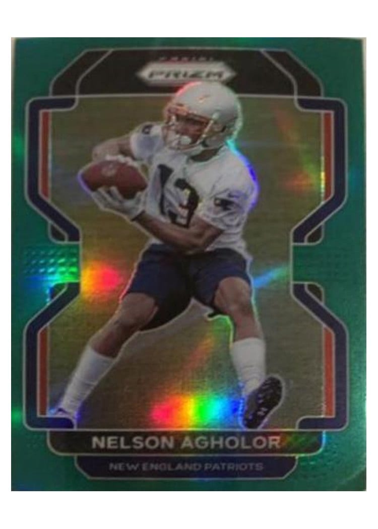 2021 Panini Prizm Base Set Nelson Agholor Green Shimmer #94 card