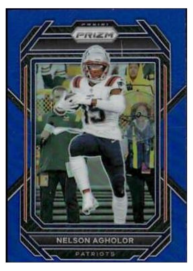 2022 Panini Prizm Base Set Nelson Agholor Blue #201 card