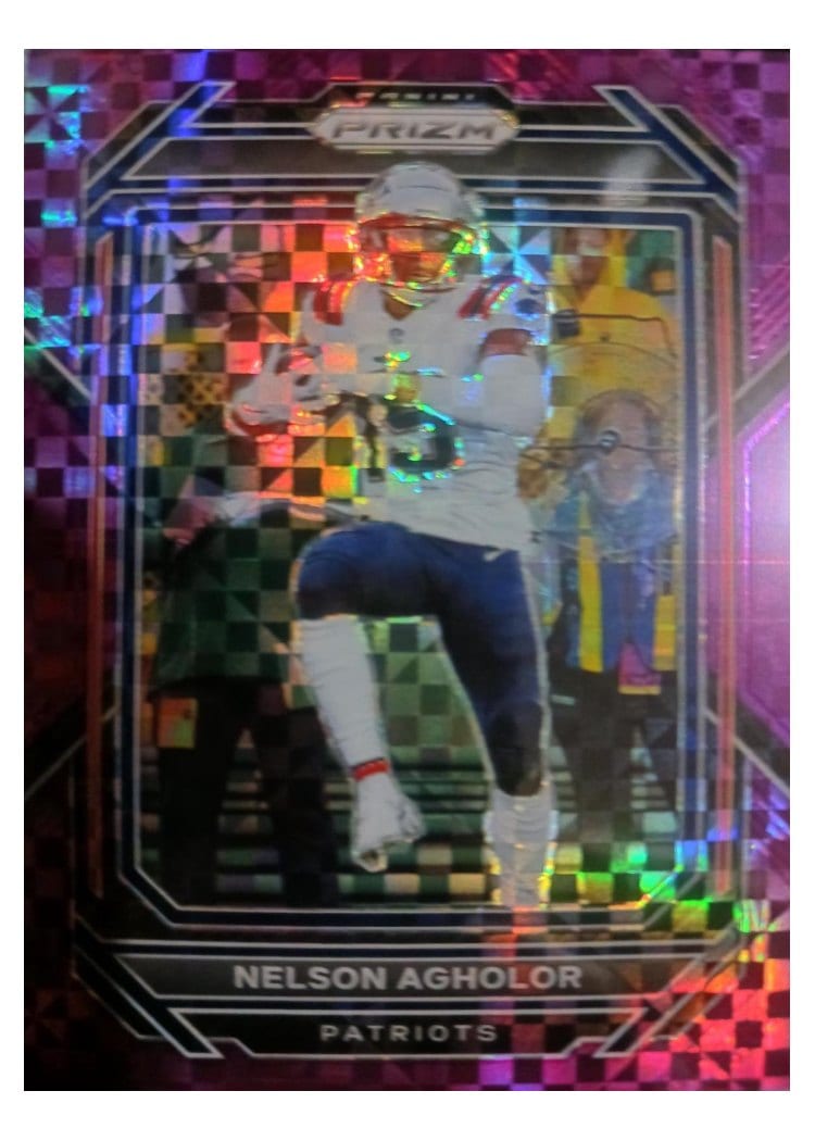 2022 Panini Prizm Base Set Nelson Agholor Purple Power #201 card