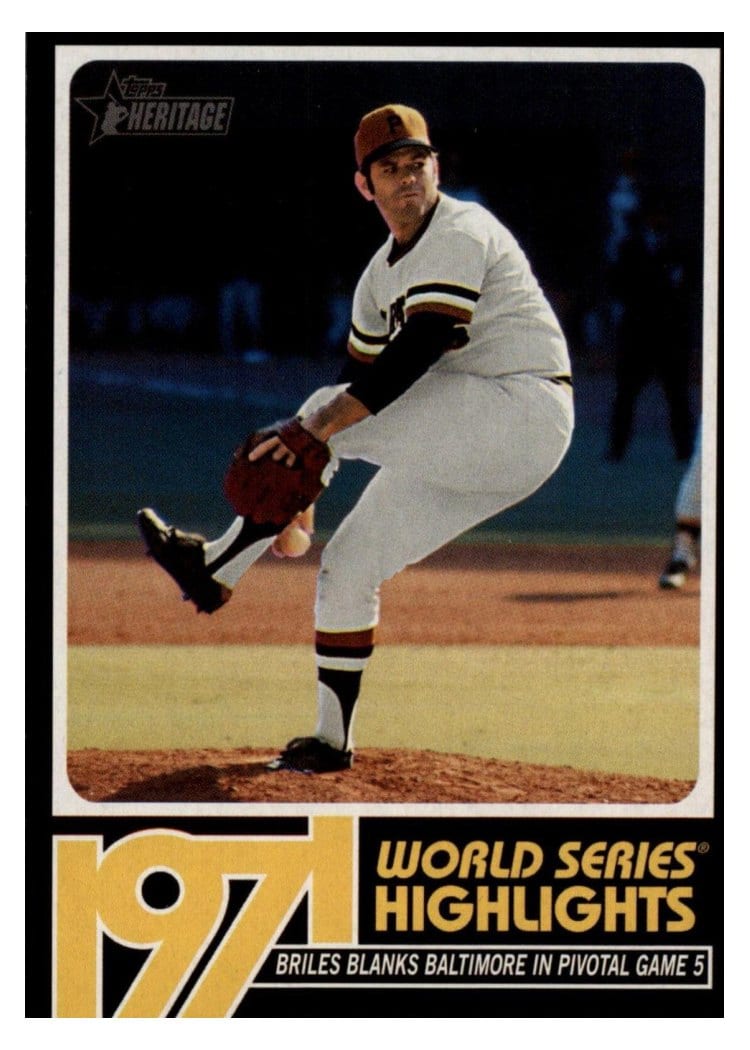 2020 Topps Heritage 1971 World Series Highlights Nelson Briles #WSH-4 card