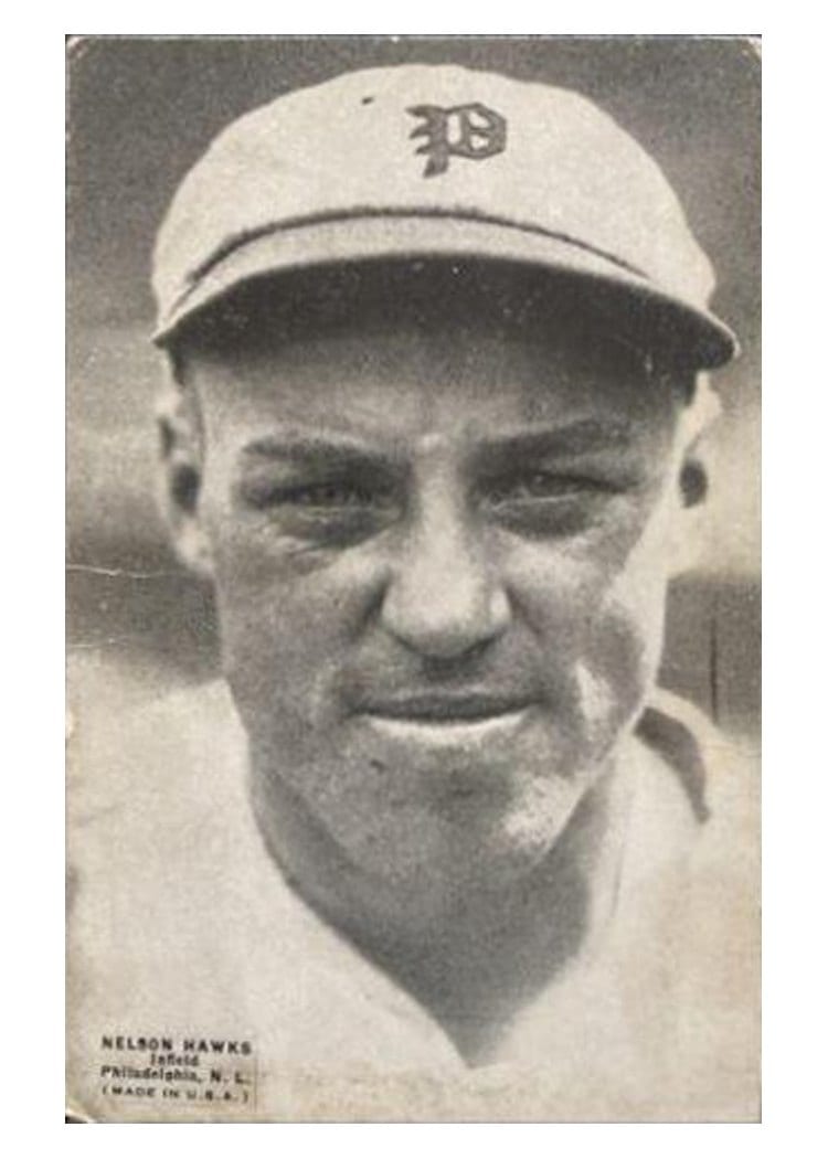 1925 Exhibits Nelson Hawks card
