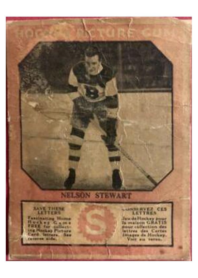 1933 V252 Canadian Gum Nelson Stewart card