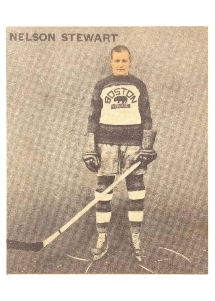 1933 World Wide Gum Ice Kings Nelson Stewart #12 card
