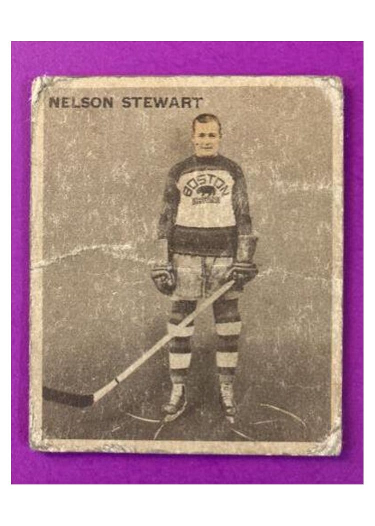 1933 World Wide Gum Ice Kings Nelson Stewart #12 card