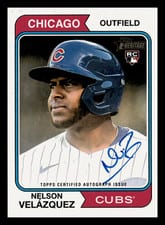 2023 Topps Heritage Real One Autographs Nelson Velázquez #ROA-NV card