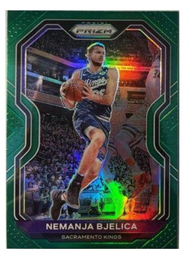 2020-21 Panini Prizm Base Set Nemanja Bjelica Green Prizm #190 card