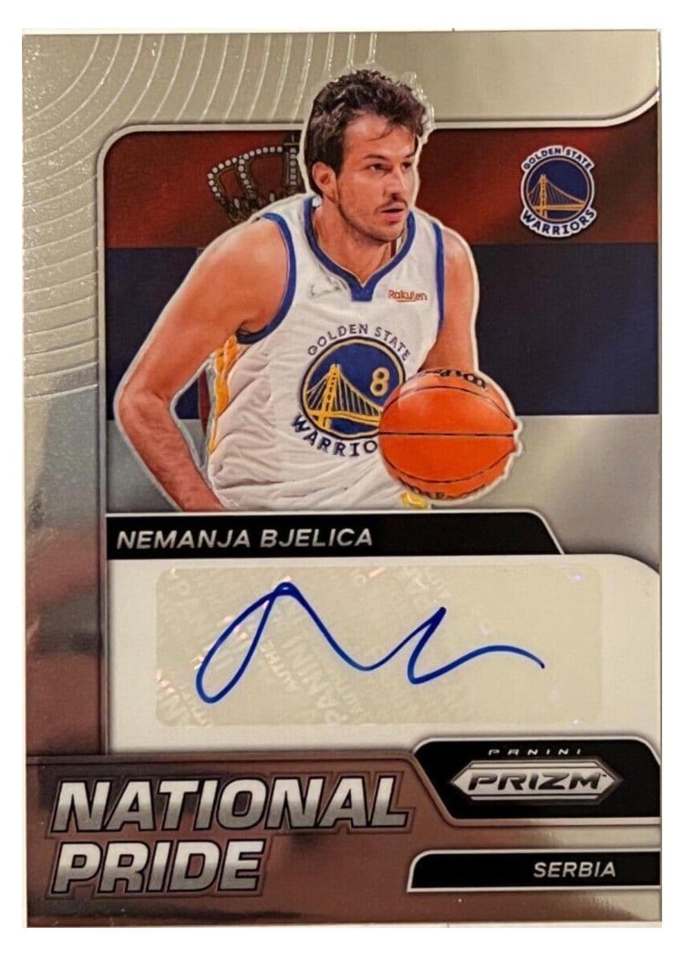 2021-22 Panini Chronicles National Pride Signatures Nemanja Bjelica #NPS-NBJ card