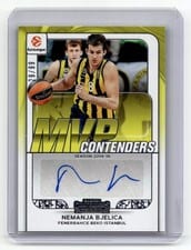 2025 Panini Contenders EuroLeague MVP Autograph Nemanja Bjelica #6 card