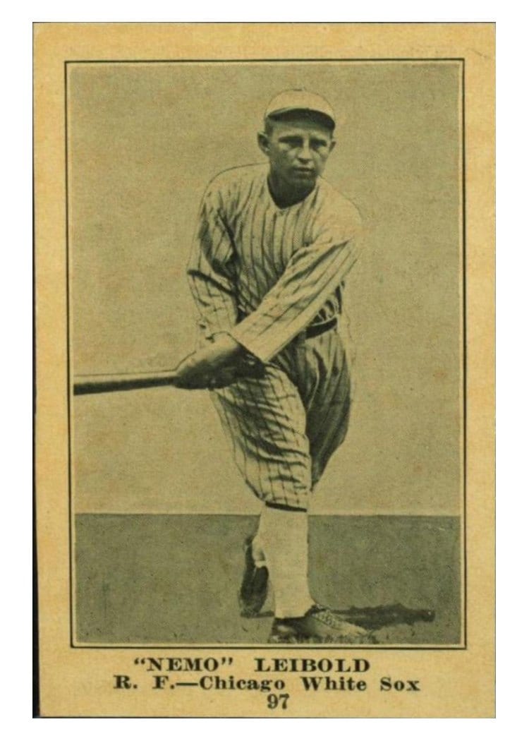 1917 Collins McCarthy 'Nemo' Leibold #97 card