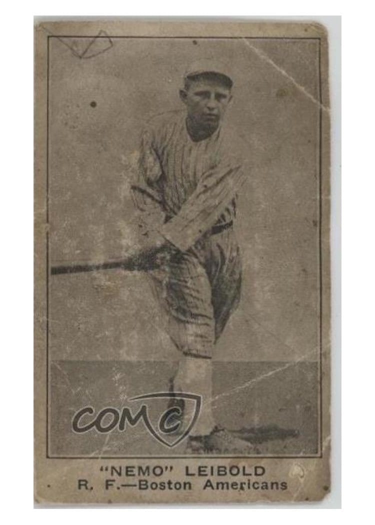 1921 E121 American Caramel Series of 80 'Nemo' Leibold card