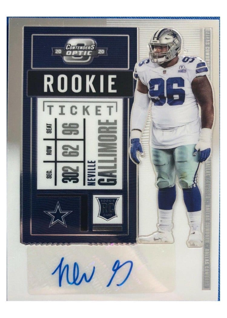 2020 Panini Contenders Optic Base Set Neville Gallimore #168 card