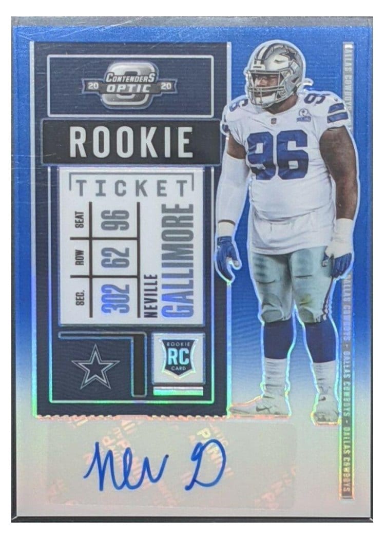2020 Panini Contenders Optic Base Set Neville Gallimore #168 card