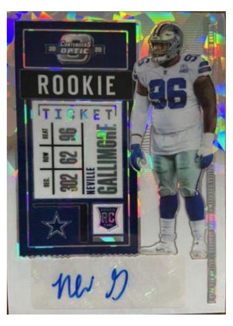 2020 Panini Contenders Optic Base Set Neville Gallimore #168 card