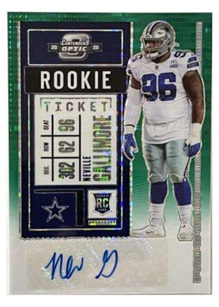 2020 Panini Contenders Optic Base Set Neville Gallimore #168 card