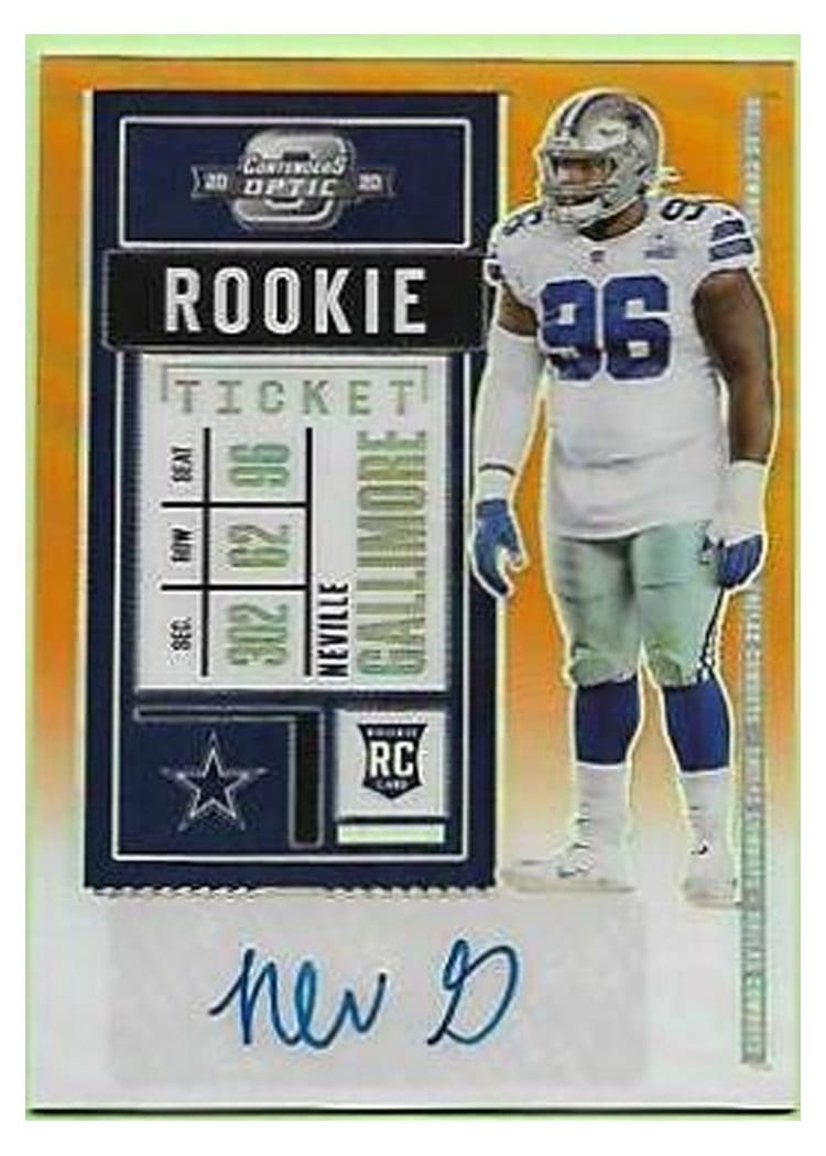 2020 Panini Contenders Optic Base Set Neville Gallimore #168 card