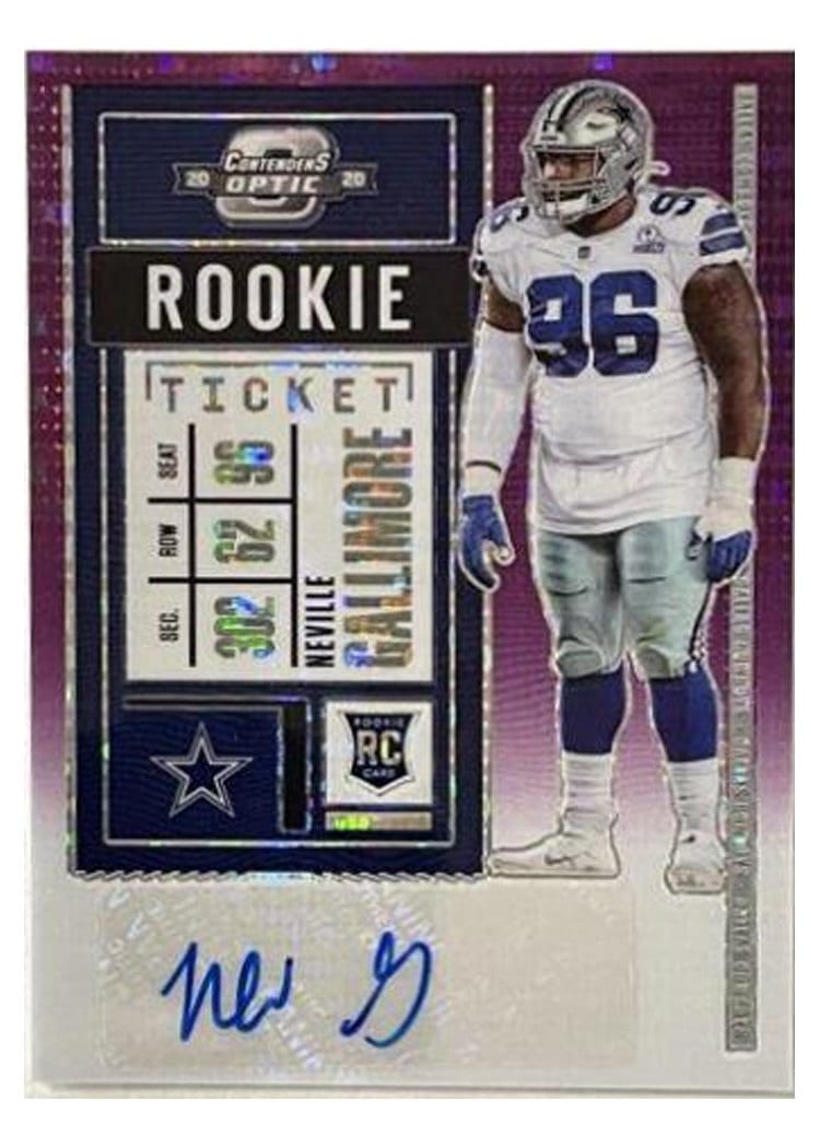 2020 Panini Contenders Optic Base Set Neville Gallimore #168 card