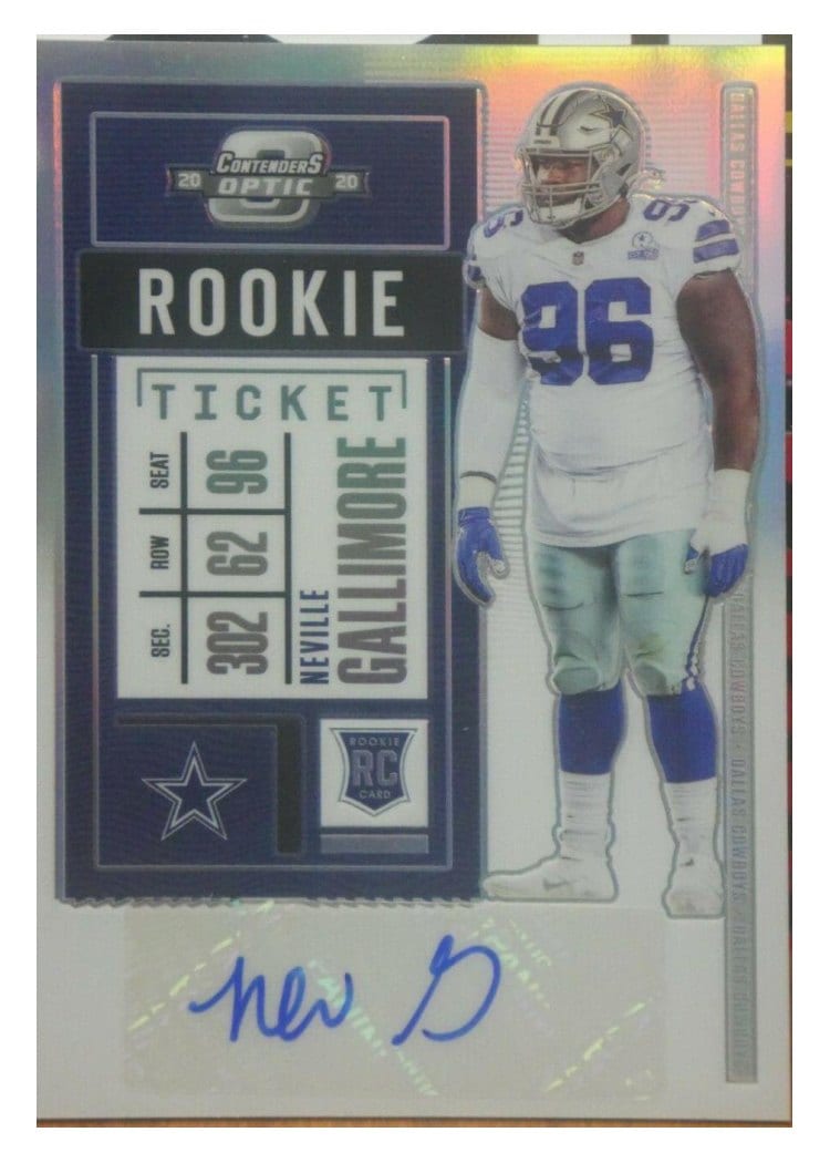 2020 Panini Contenders Optic Base Set Neville Gallimore #168 card