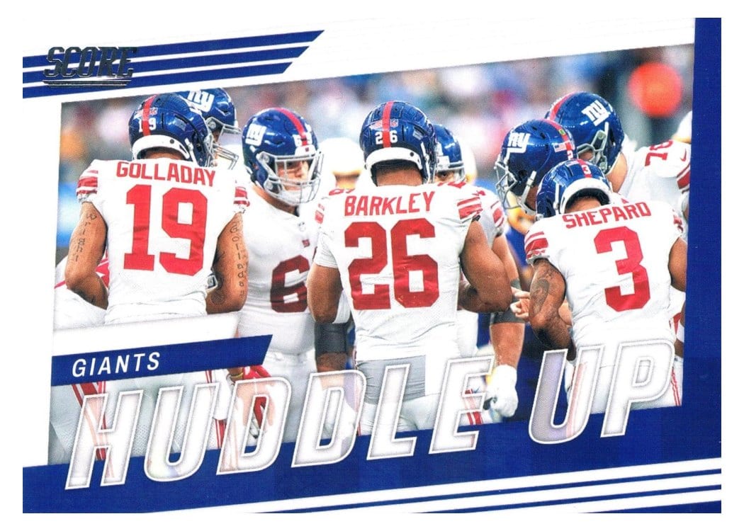 2022 Score Huddle Up New York Giants #HU-NYG card