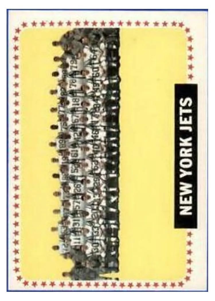 1964 Topps New York Jets #131 card
